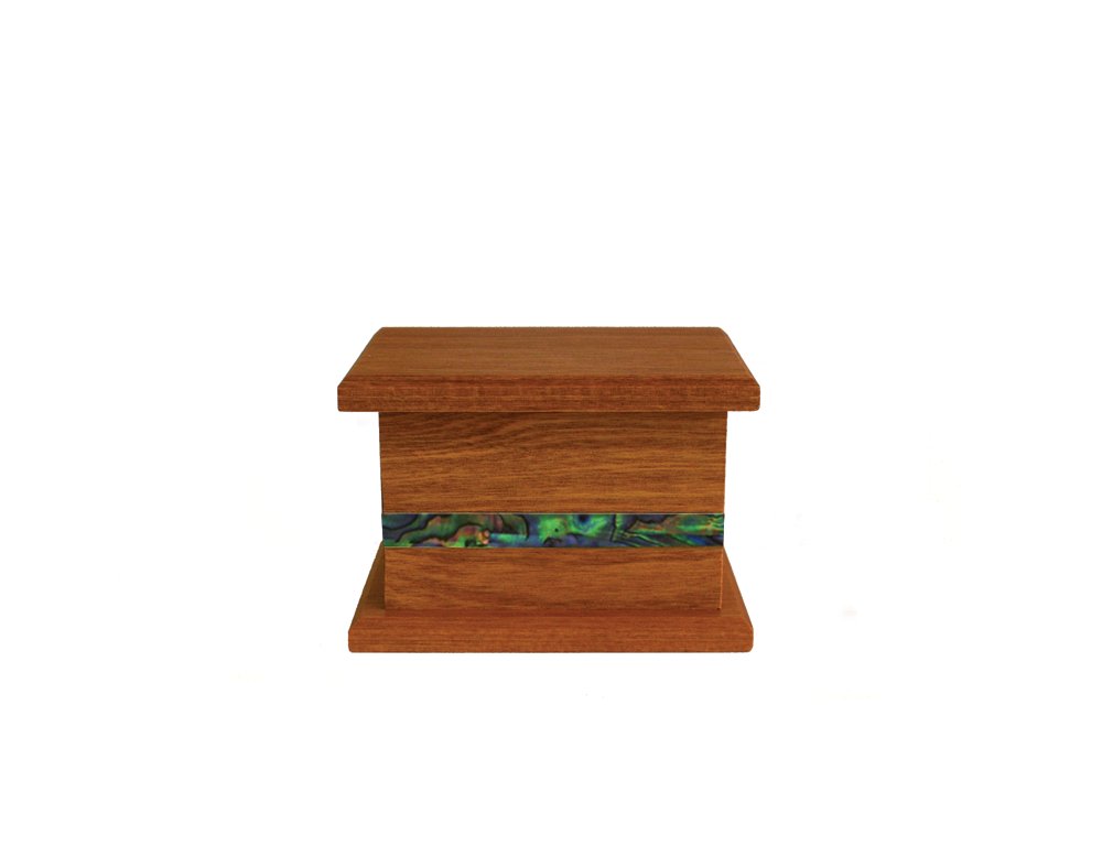 Podocarp Wooden Urn Overlap #2 with Paua Inlay