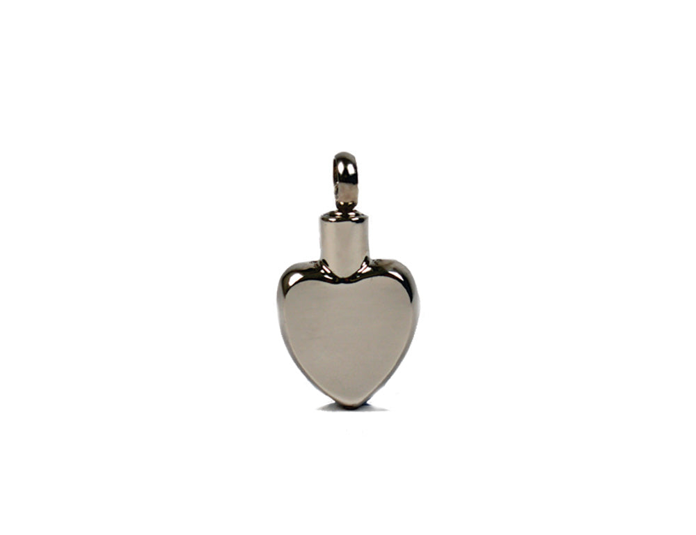 Remembrance Pendant - Plain Silver Heart