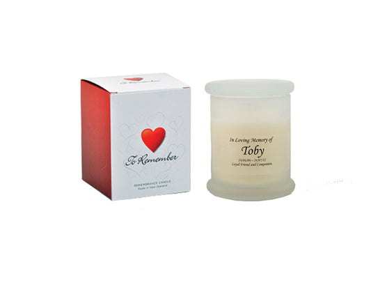 Personalised Memorial Candle - Large