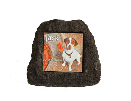 Pet Memorial Rock - Large (Black)