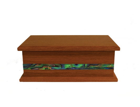 Podocarp Wooden Urn Overlap #4 with Paua Inlay