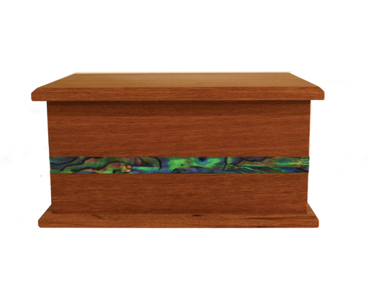 Podocarp Wooden Urn Overlap #5 with Paua Inlay