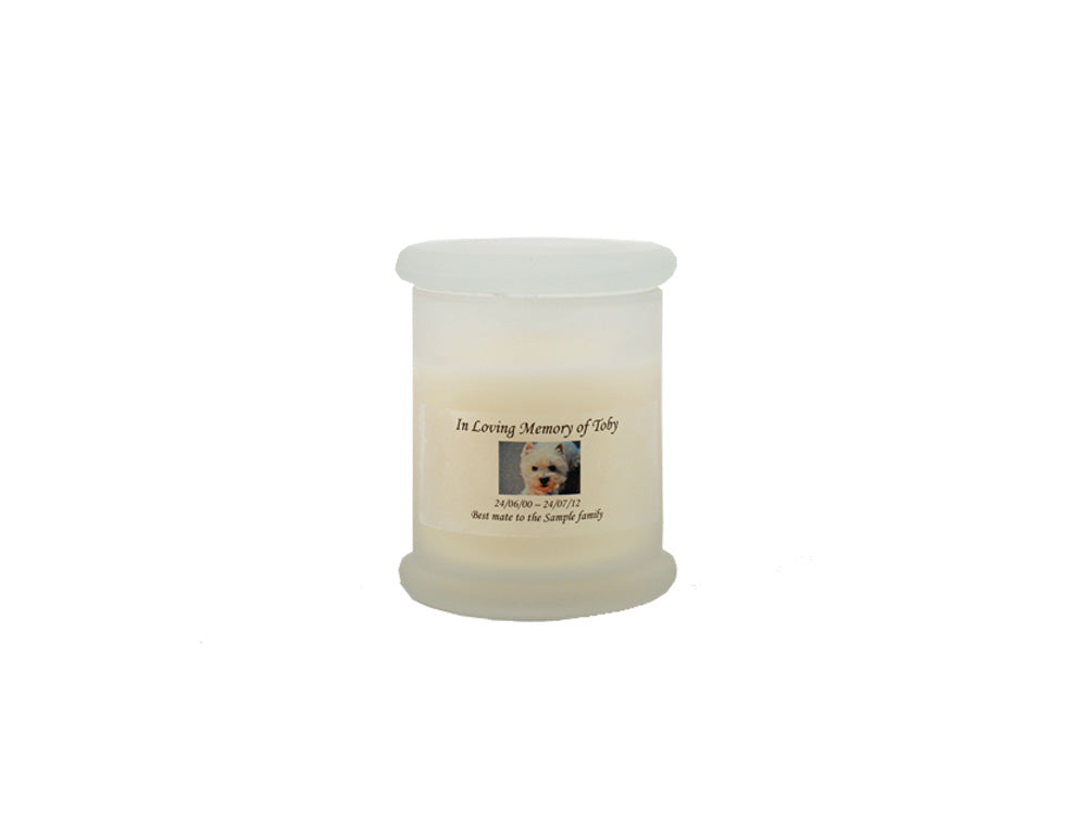 Photo personalised Memorial Candle - Small